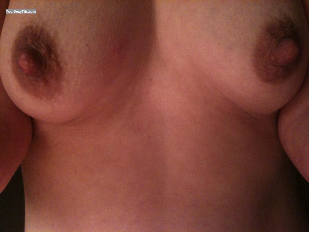 Tit Flash: My Small Tits (Selfie) - Mature Nipples from United States